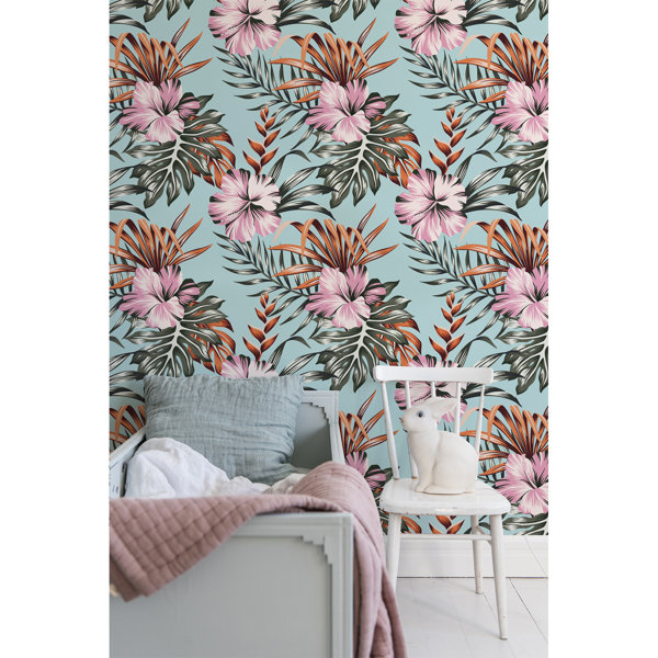 Bay Isle Home Fontanne Floral Wallpaper Wayfair Co Uk